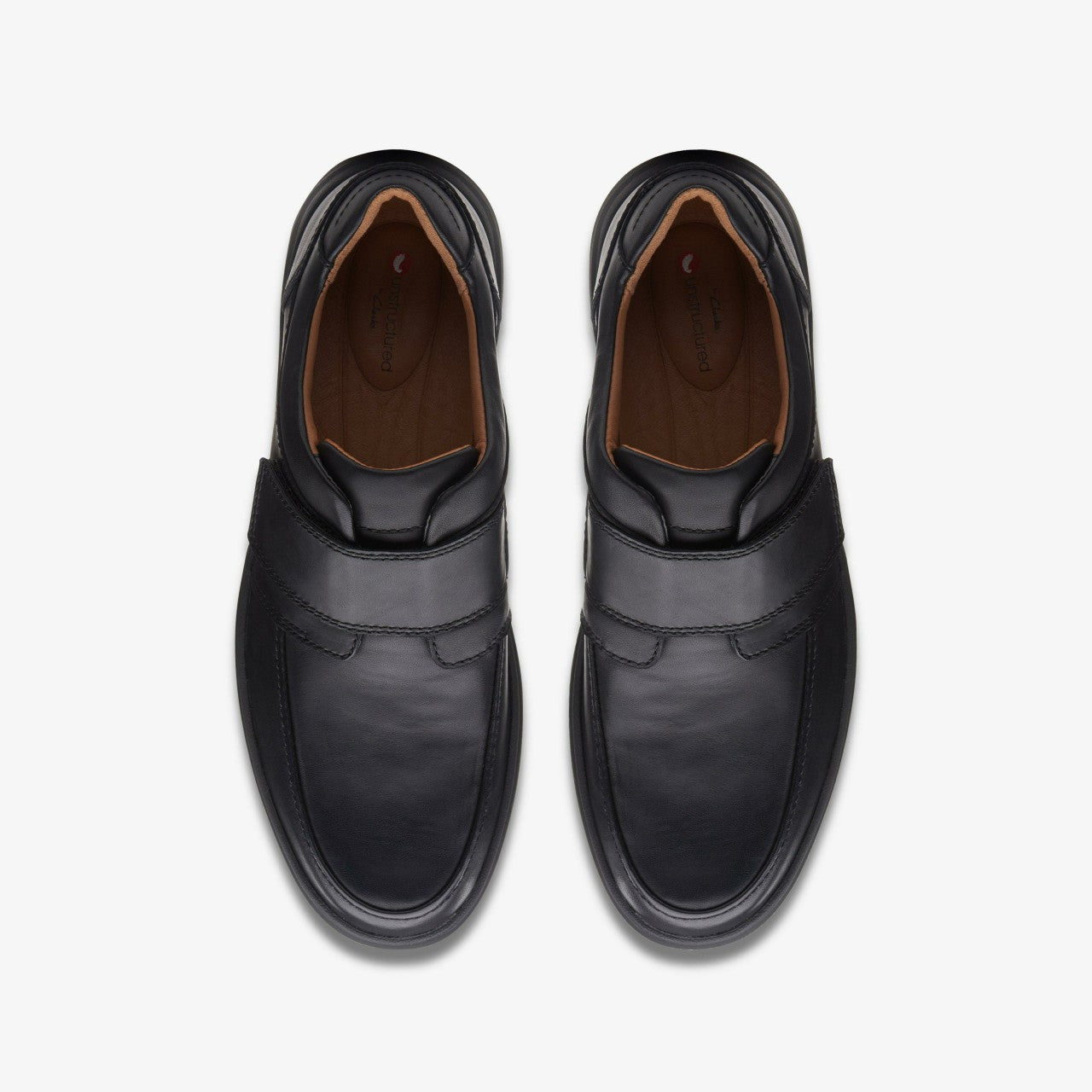 Un Abode Strap Loafer Black Leather | Clarks