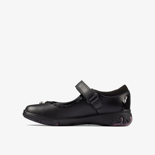 Sea Shimmer Toddler Black Leather | Clarks Onsale