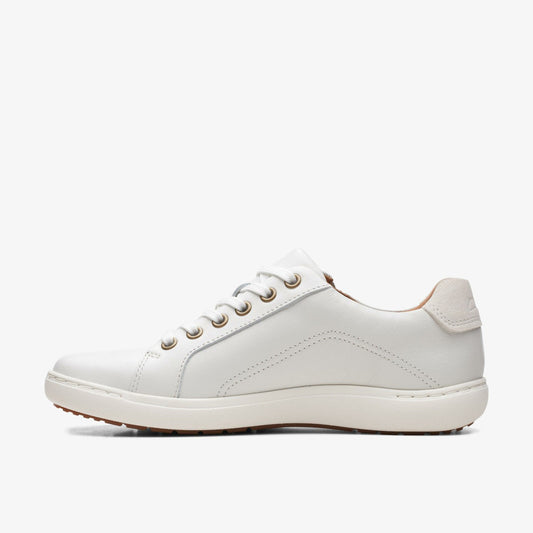 Nalle Lace White Leather | Clarks Sale