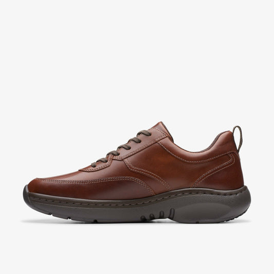 Clarks Pro Lace Dark Tan Leather | Clarks Onsale