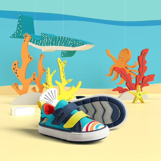 Foxing Ocean Toddler Blue Multicolour | Clarks For Sale