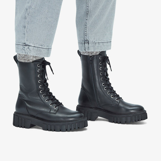Page Lace Boot Black Leather | Clarks Sale