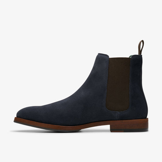 Craft James Top Chelsea Boot Navy Suede | Clarks For Sale
