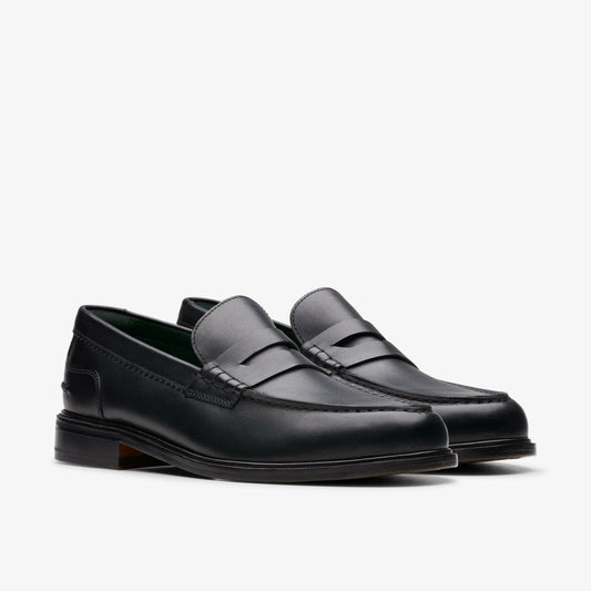 Craft James Lo Loafer Black Leather | Clarks Sale