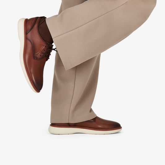 Brantin Plain Dark Tan Leather | Clarks For Sale