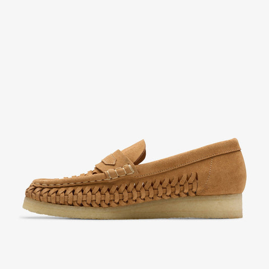 Wallabee Loafer Weave Tan Suede | Clarks