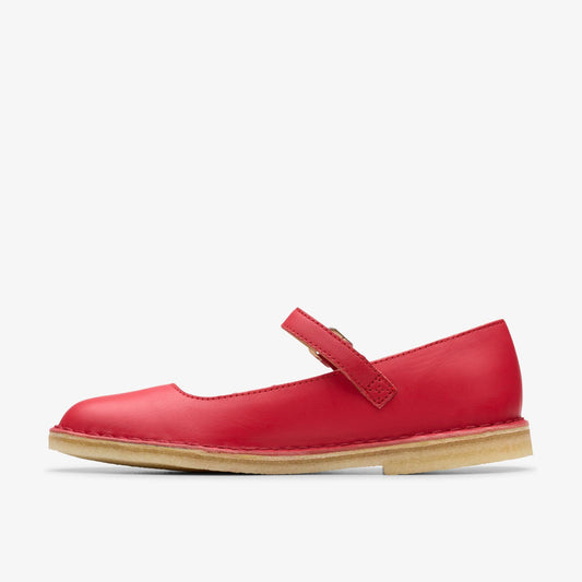 Desert Jane Red Leather | Clarks US