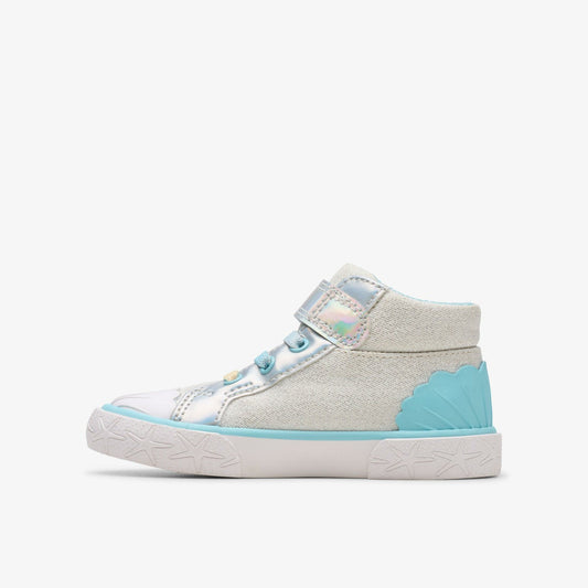 Foxing Wish Hi Toddler Silver Fabric | Clarks For Sale