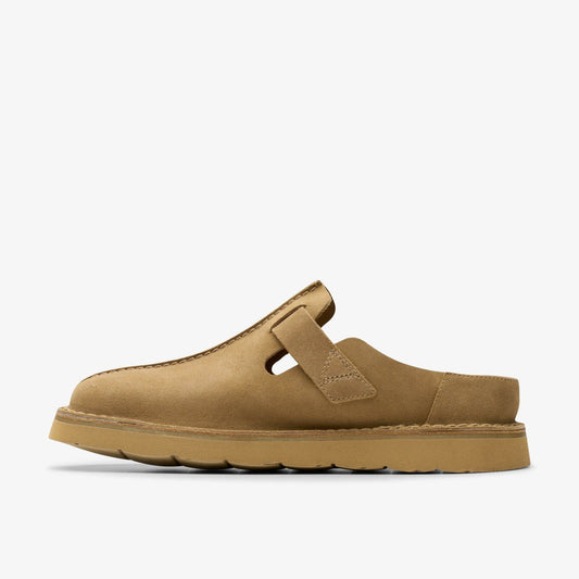 Solsbury Mule Dark Sand Suede | Clarks