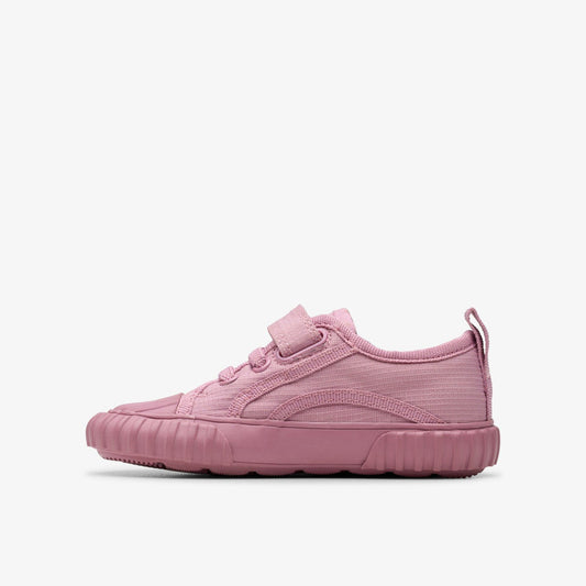Foxing Stitch Toddler Pink Fabric | Clarks For Sale