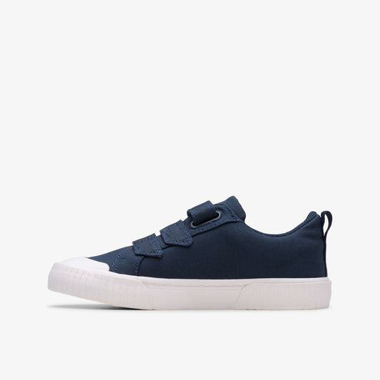 Foxing Vibe Kid Navy Canvas | Clarks