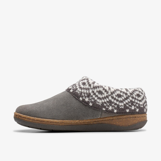Willowdean Sweater Slippers Dark Grey - US 8880