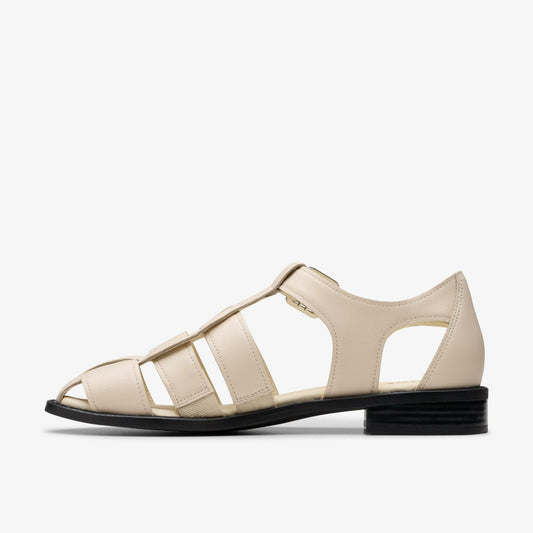 Hana Sun Off White Leather | Clarks US