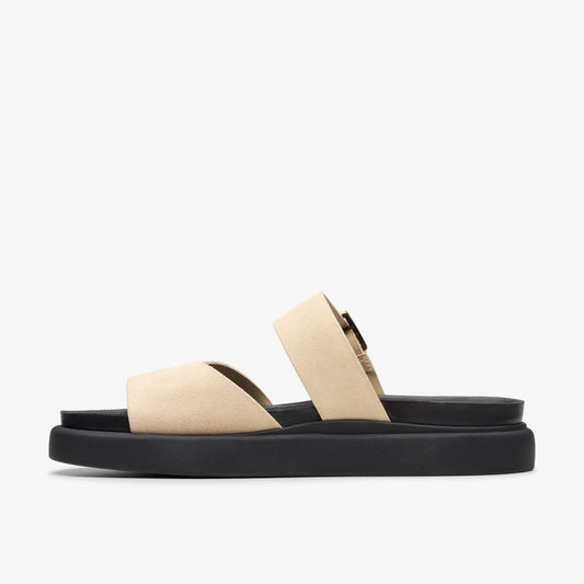 Aristella Mule Ecru Suede | Clarks For Sale