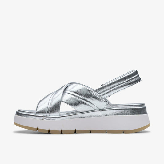 Tuscan Cross Silver Leather | Clarks For Sale