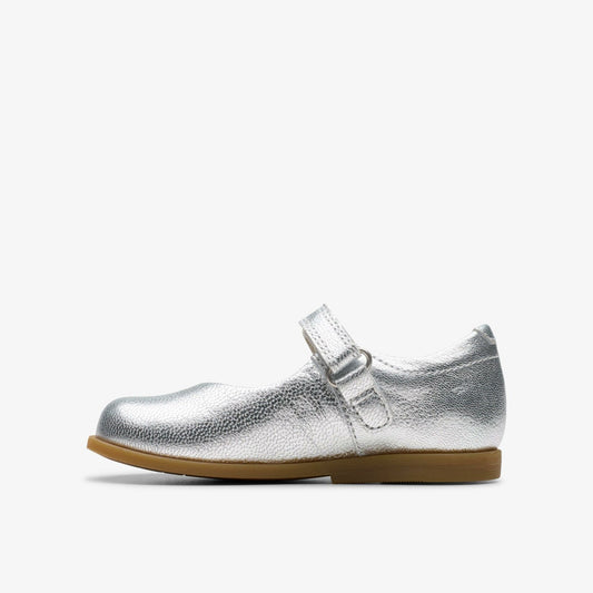 Drew Tap Toddler Silver Metallic | Clarks Onsale