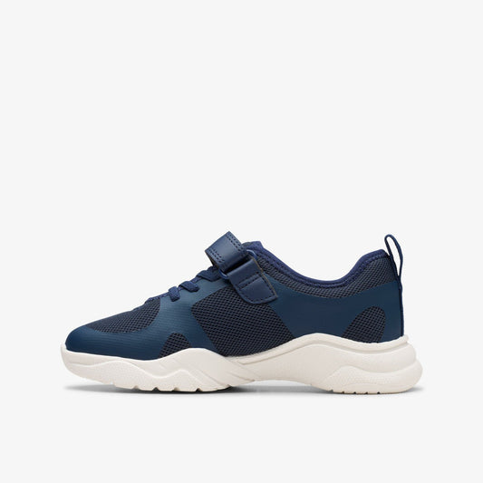 Feather Ath Kid Navy | Clarks For Sale