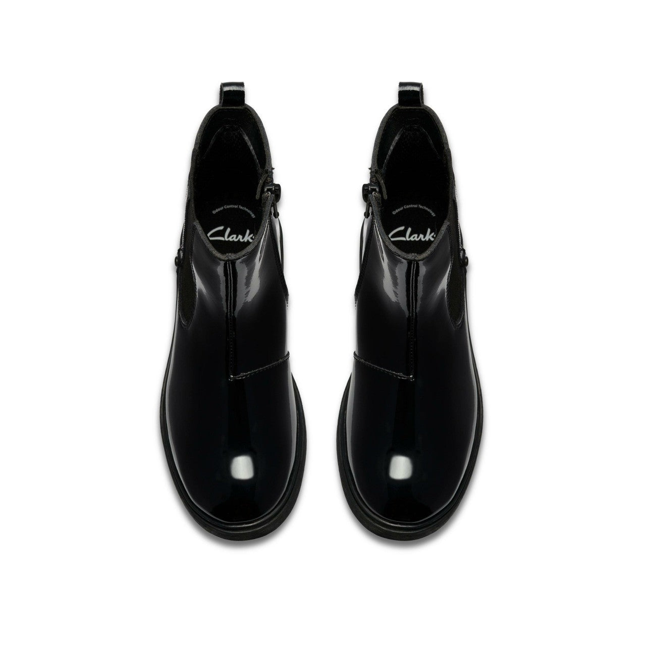 Astrol Orin Kid Black Patent | Clarks