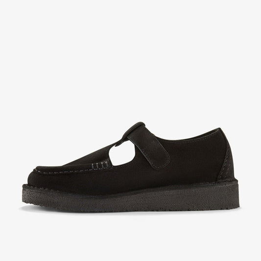 Nomad T Bar Black Suede | Clarks Discount