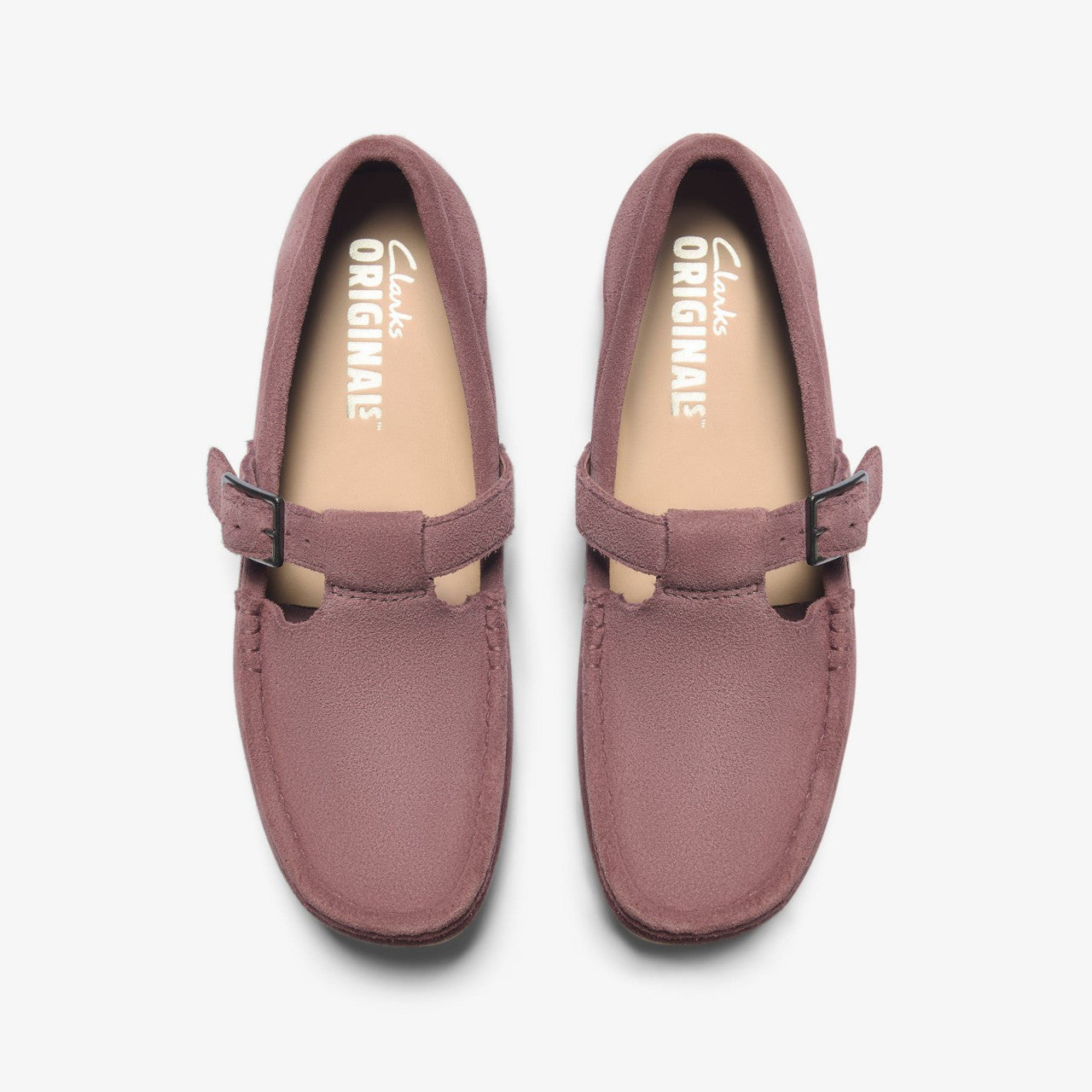 Wallabee T Bar Rose Brown Suede | Clarks For Sale