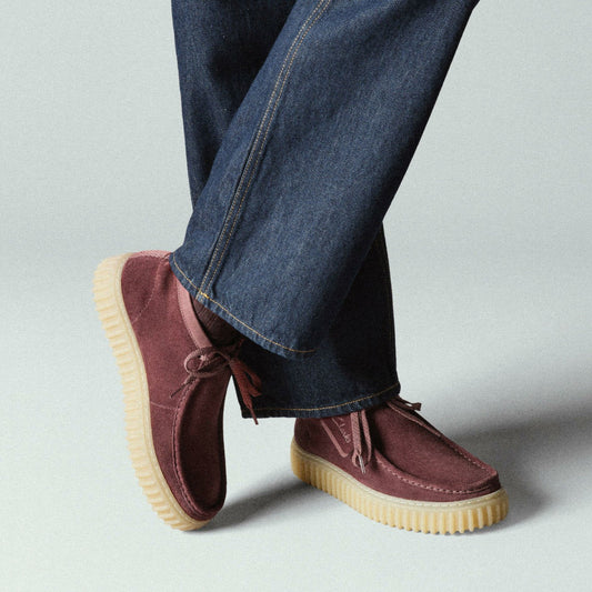 Torhill Hi Wine Suede | Clarks