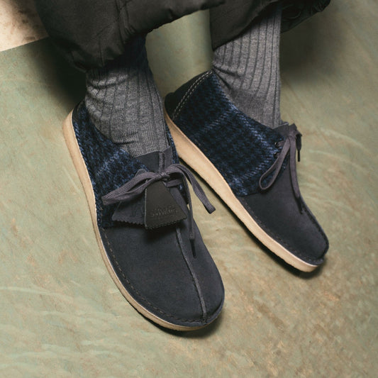 Desert Trek Navy Tweed Combination | Clarks Onsale