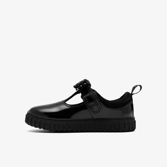Cove Bow Toddler Black Patent | Clarks