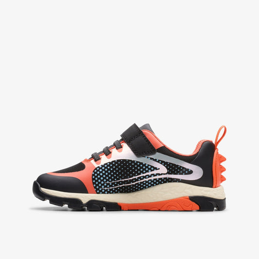 Steggy 2 Fly Kid Black/Orange | Clarks Sale