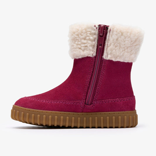Cove Snug Toddler Berry Suede | Clarks Discount