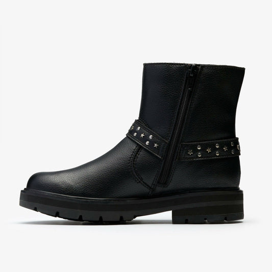 Prague Shine Kid Black Leather | Clarks For Sale