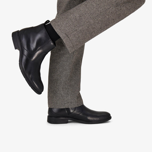 Steadwell Zip Waterproof Black Leather - US 4009