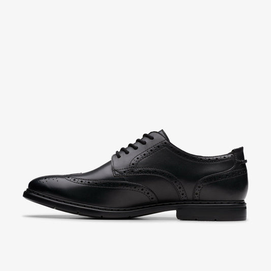 Banbury Tip Black Leather | Clarks Discount