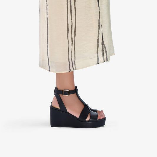 Sabina Hope Black Leather - US 0330