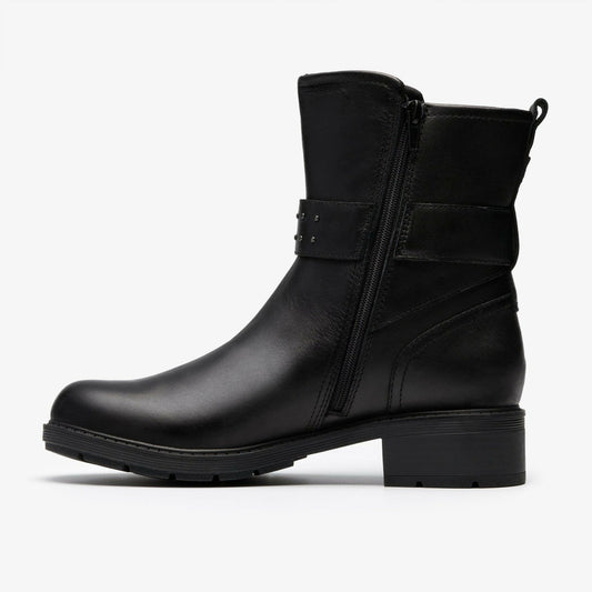 Hearth Buckle Black Leather | Clarks Discount