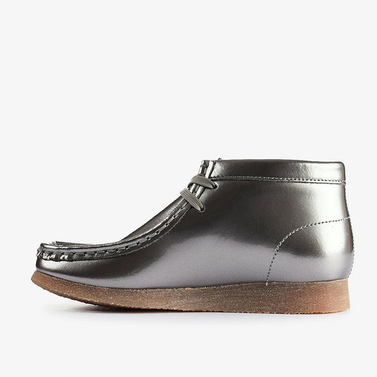 Wallabee Boots Kid Silver Patent - US 3433