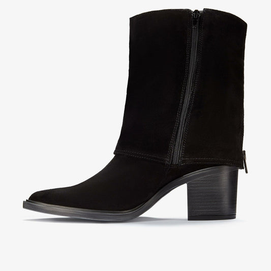 Jesse Mid Black Suede | Clarks For Sale