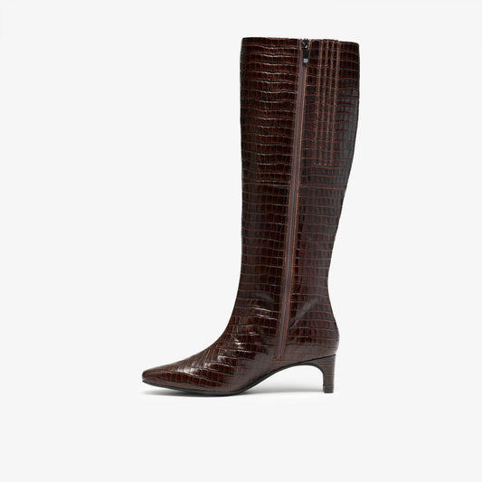 Edina Tall Brown Leather - US 7970