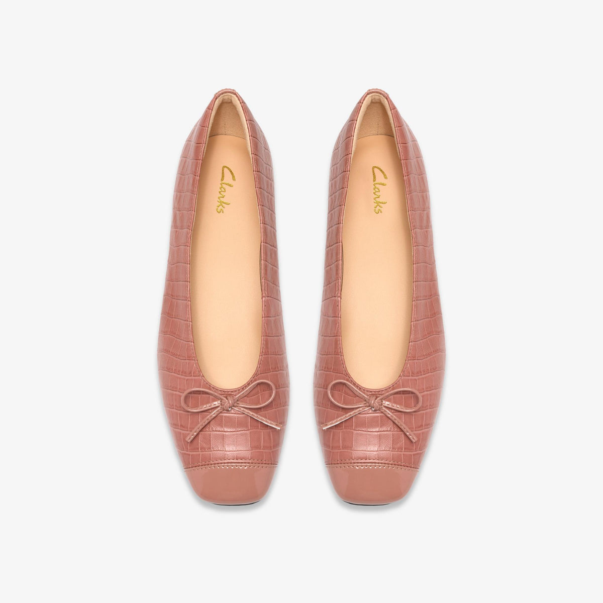 Befana Bow Light Pink Crocodile - US 1865