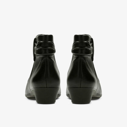 Matron Ella Ankle Boot Black Leather | Clarks