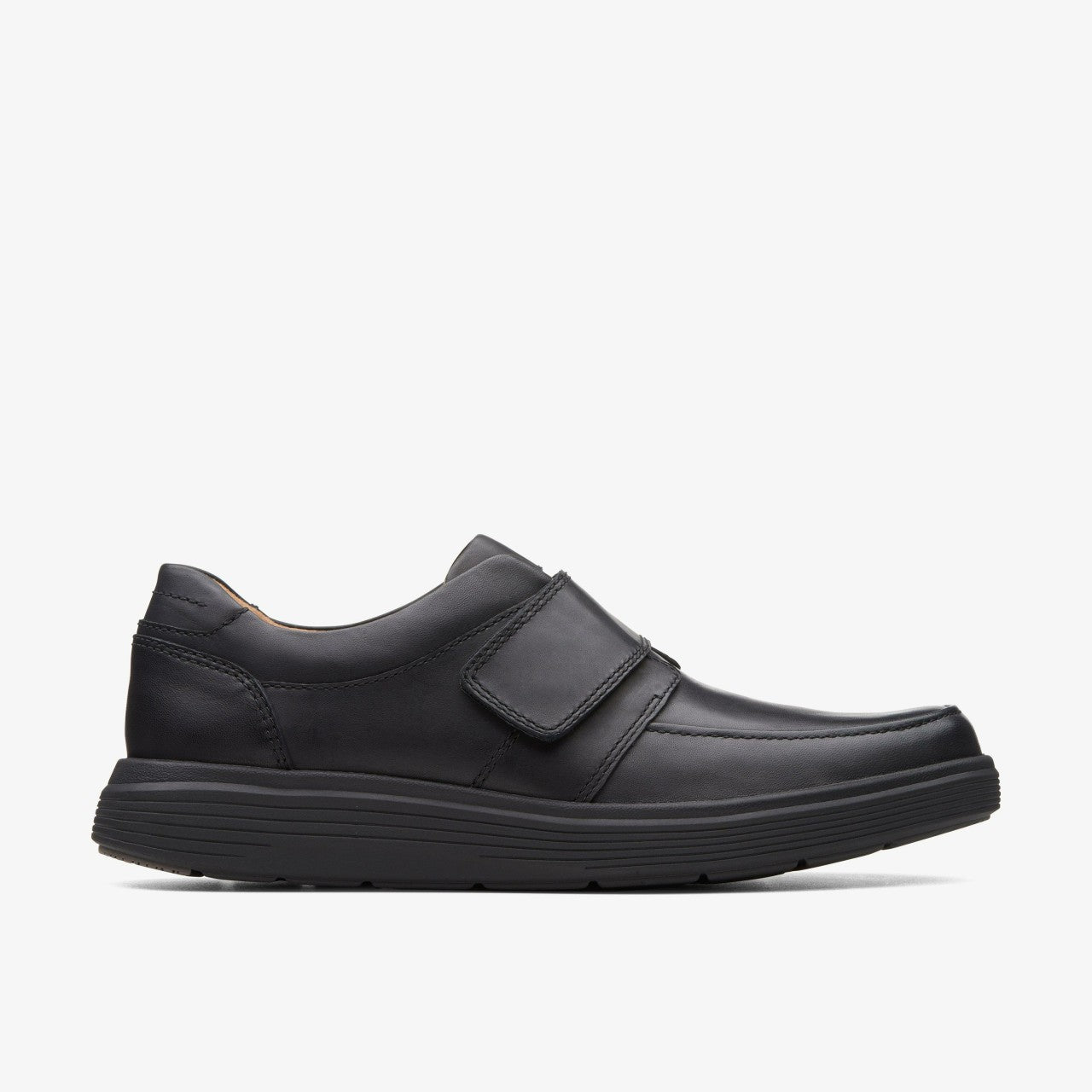 Un Abode Strap Loafer Black Leather | Clarks