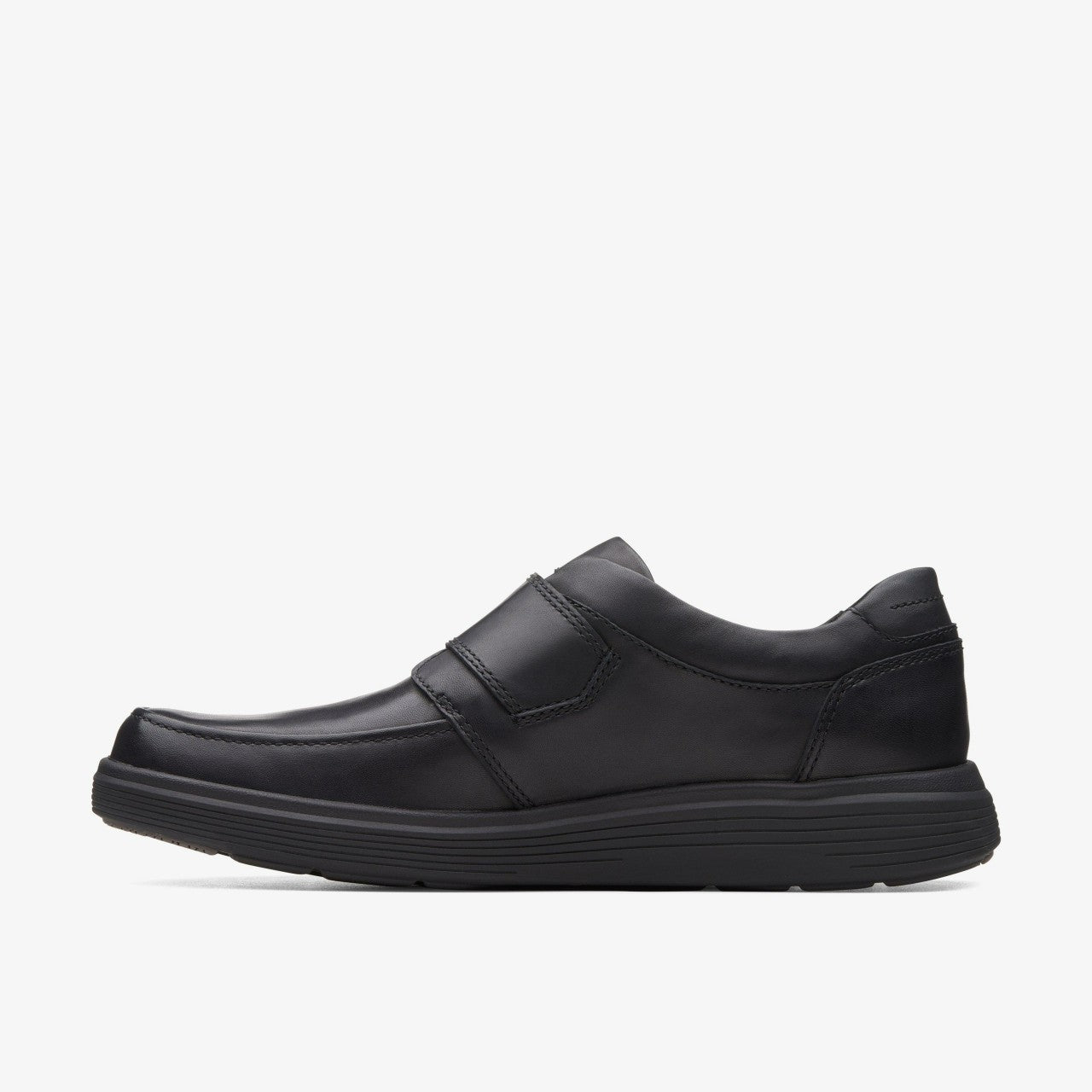 Un Abode Strap Loafer Black Leather | Clarks