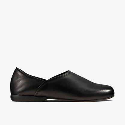 Harston Elite Slipper Black Leather | Clarks