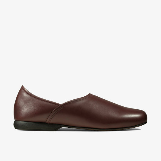 Harston Elite Slipper Burgundy Leather | Clarks US