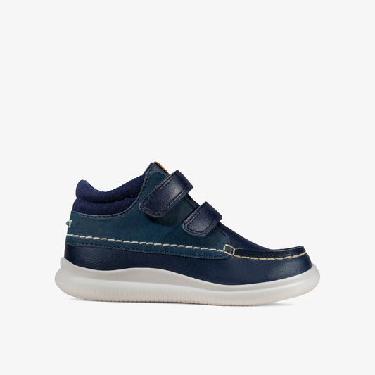 Crest Tuktu Toddler Navy Leather | Clarks Onsale