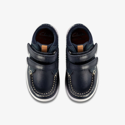 Crest Tuktu Toddler Navy Leather | Clarks Onsale