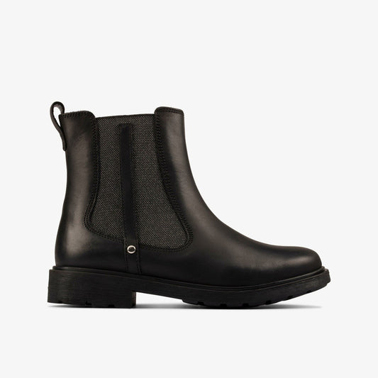 Astrol Orin Kid Black Leather | Clarks Discount