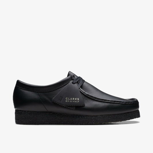 Wallabee Black Leather | Clarks Discount