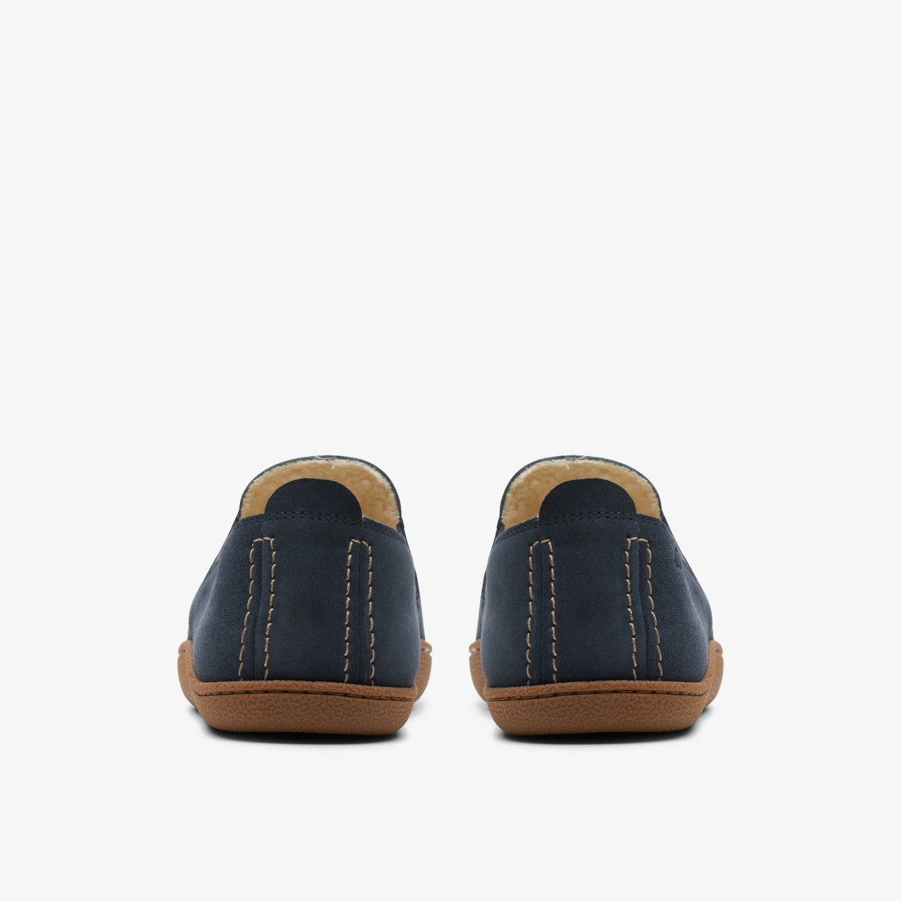 Home Mocc Slipper Navy Suede | Clarks For Sale