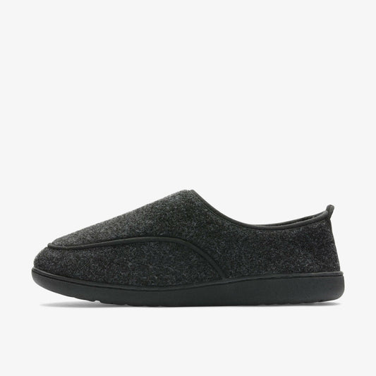 King Riptape Slipper Dark Grey Felt | Clarks Sale