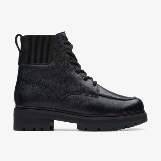 Orianna Mid Black Warmlined Leather | Clarks Sale